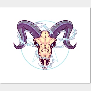 Baphomet Skull Posters and Art